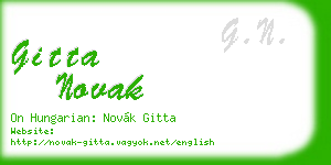 gitta novak business card